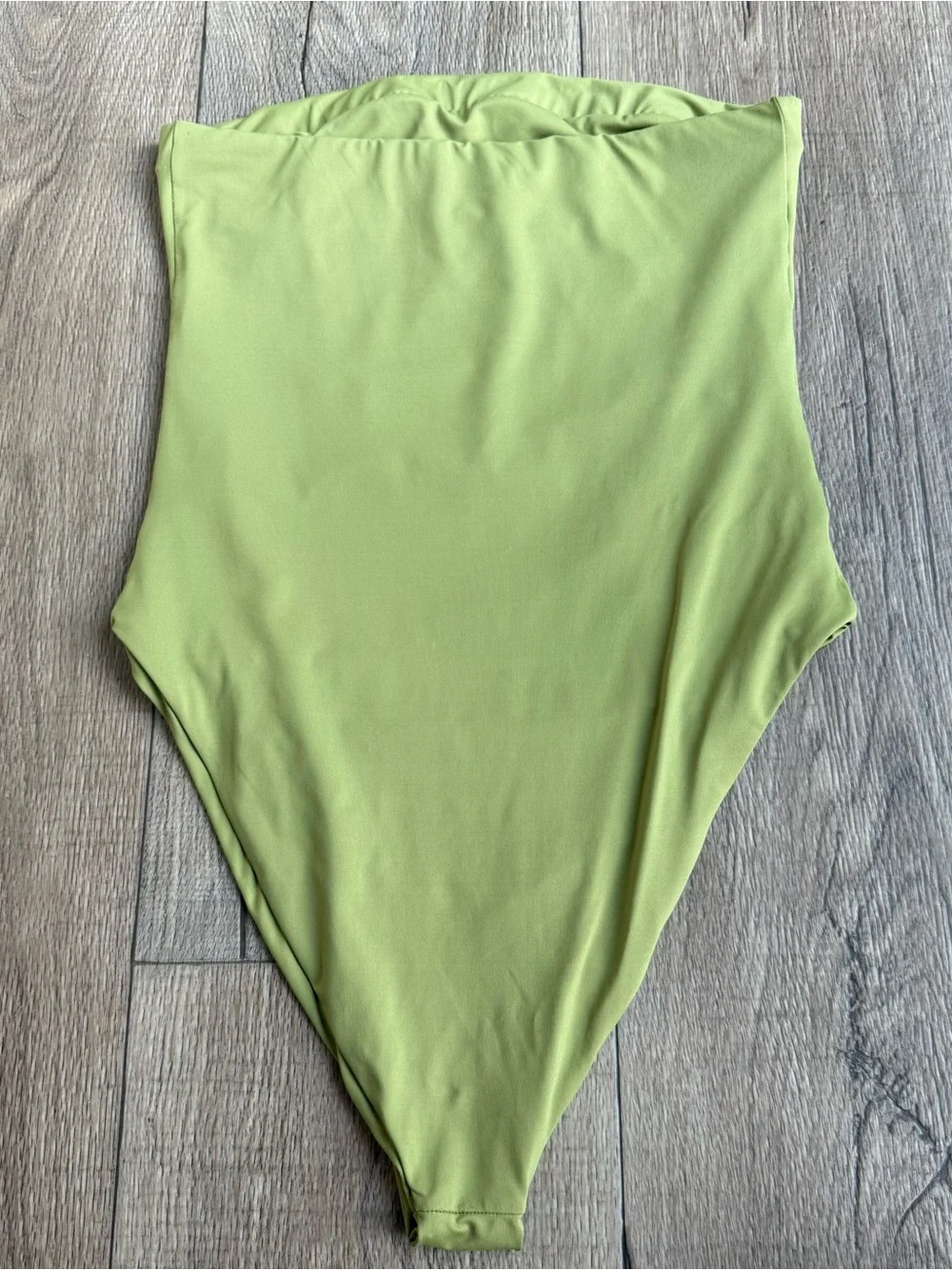 Free People x Toast signature tube one piece swimsuit size large light green